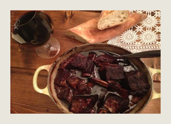 carries red wine braised short ribs