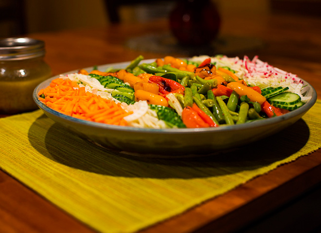 chars simple salad