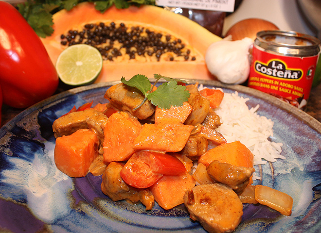 chef dezs mexican chipotle papaya pork