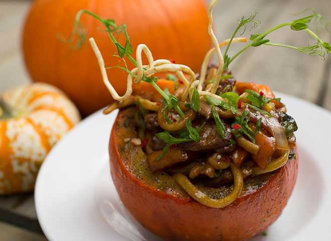 chef nicks stuffed red kuri squash