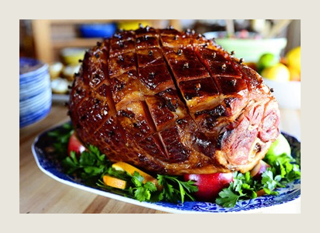 glazed easter ham