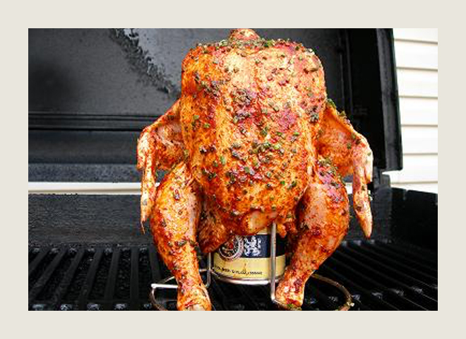 jason and megans beer can chicken