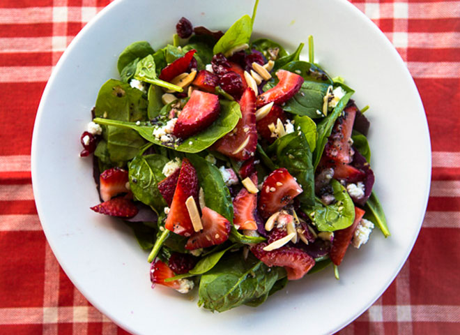 lepps spinach salad