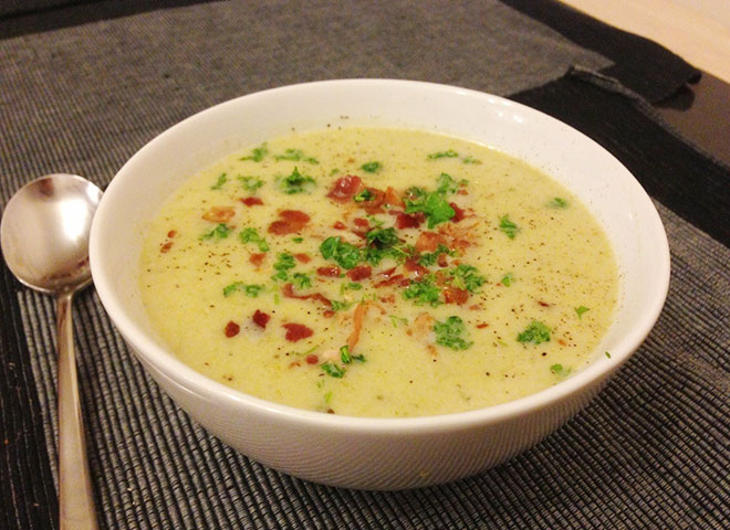 leslie's potato eek soup