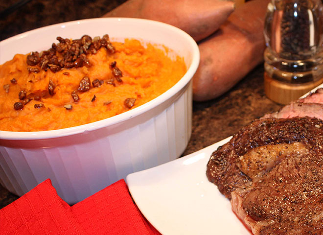 maple mashed sweet potatoes
