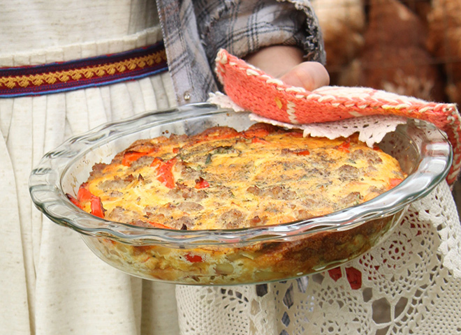 megan and jasons happy flock frittata