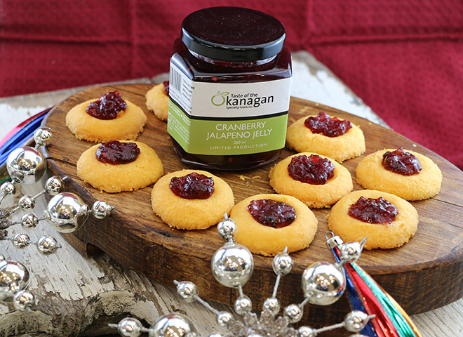 savoury cheese thumbprint cookies recipe
