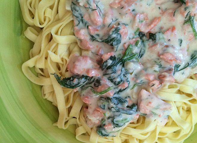 SalmonFettucini
