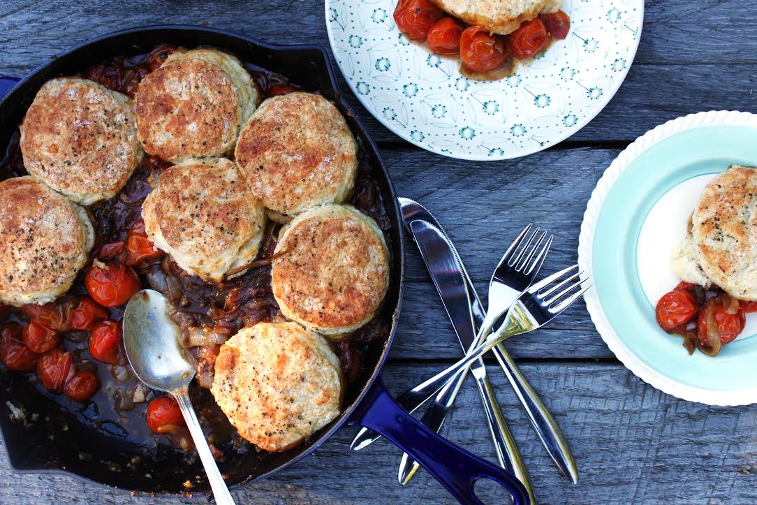 TomatoCobbler-BlueCheeseBiscuits