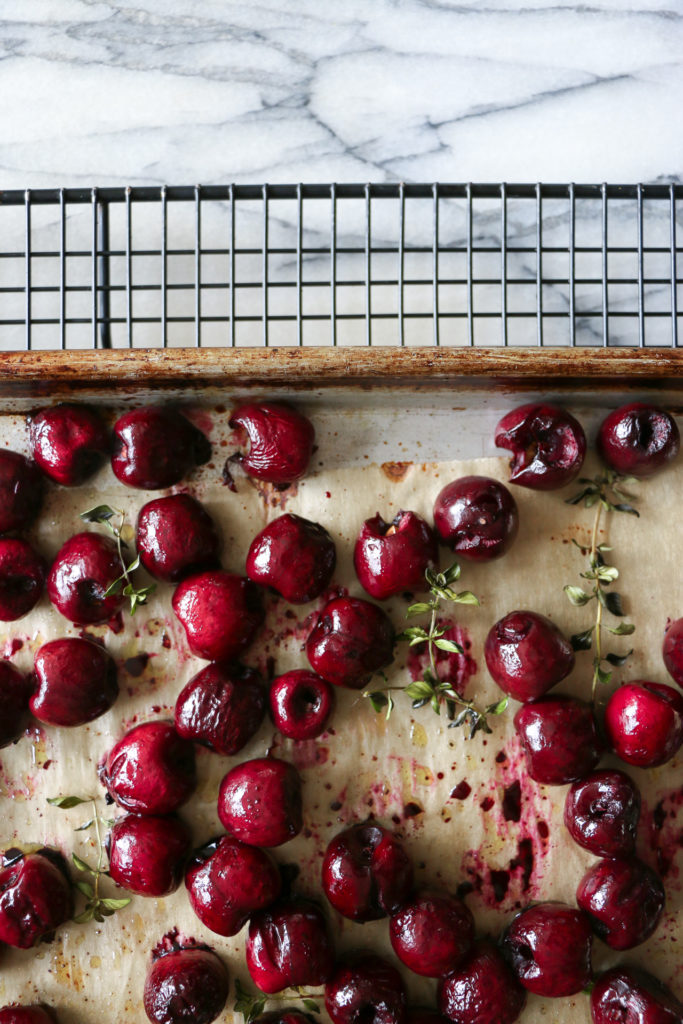 Balsamic Roasted Cherries on Grilled Brie Lepp Farm Market