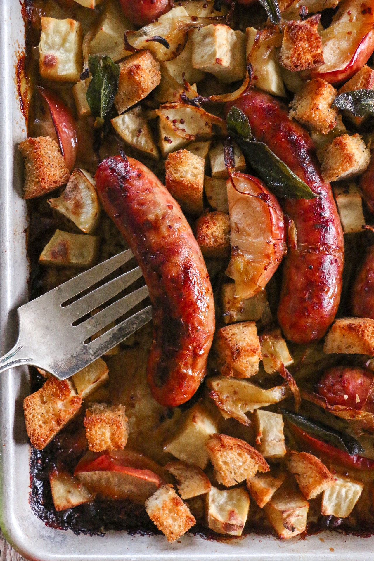 Lepp’s Sausage and Apple Tray Bake - Lepp Farm Market