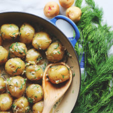 BC Warba New Nugget Potatoes with Cream, Garlic and Dill-image