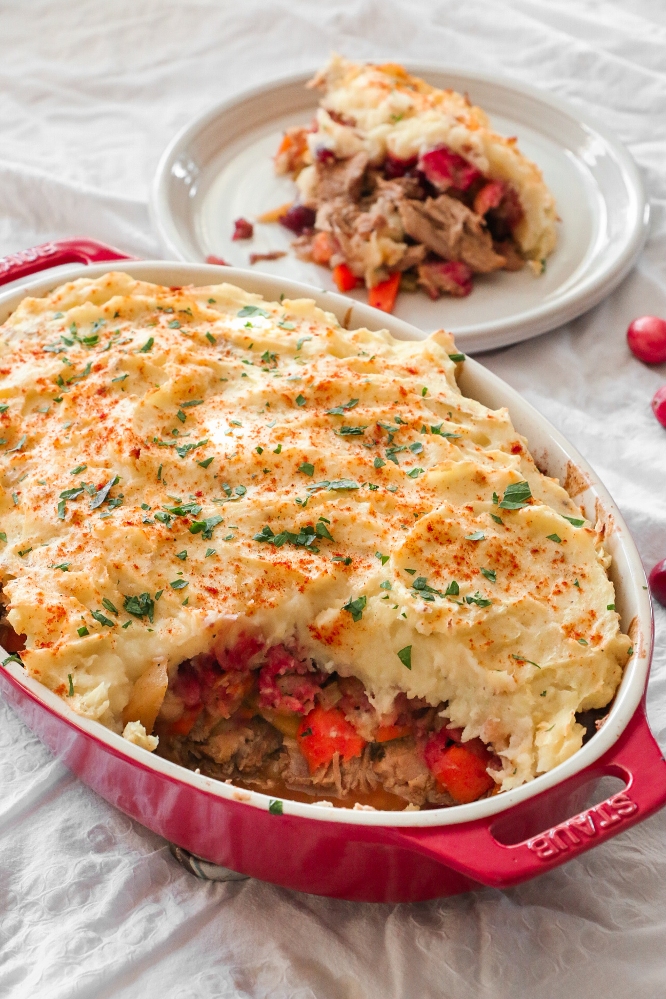 Leftover turkey shepherds pie lepp farm market