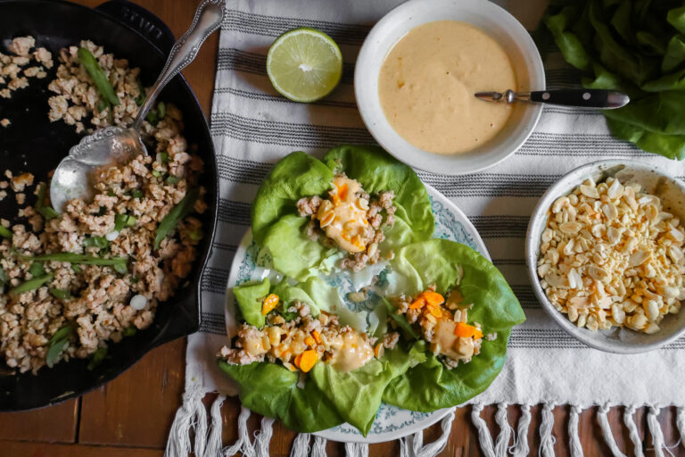 Citrus Pork Lettuce Wraps