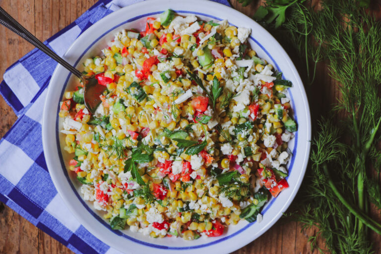 Sweet Dill Corn Salad with Buttermilk Dressing