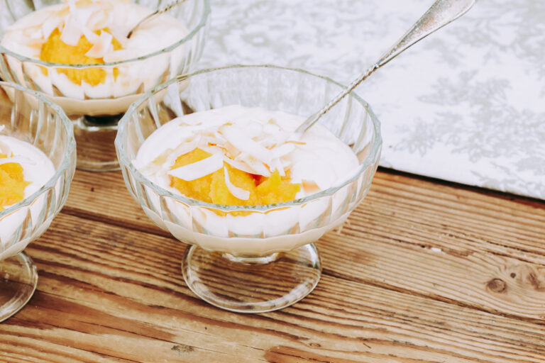 Roasted Pineapple & Toasted Coconut Yogurt Parfait