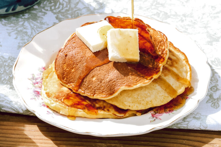 Make Ahead Pancakes & Syrup