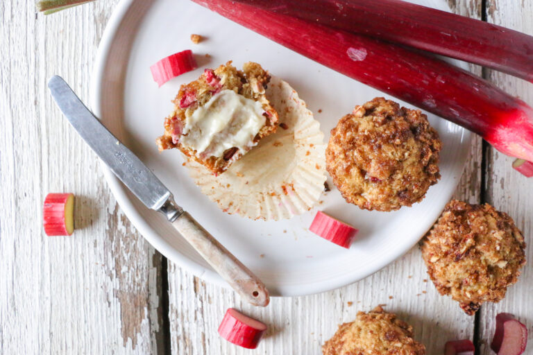 Phantom Rhubarb Streusel Muffins