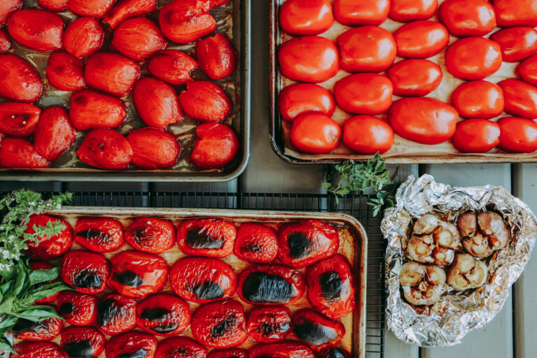 Roasted Tomato Sauce for Canning