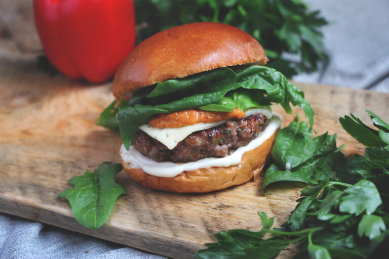 Grilled Pork and Chorizo Burgers