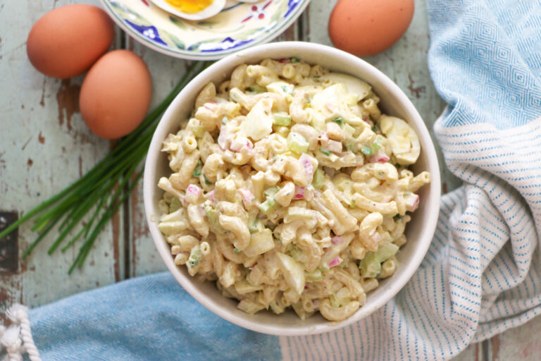 Deviled Egg Macaroni Salad