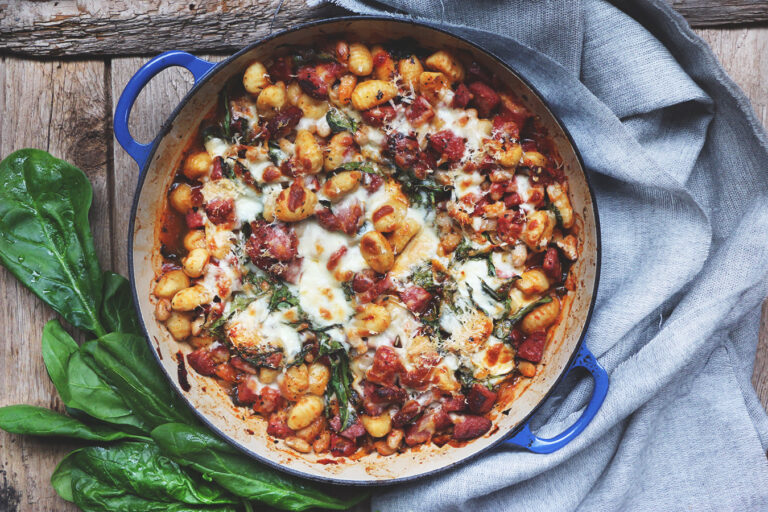 Farmer Sausage & Spinach Gnocchi