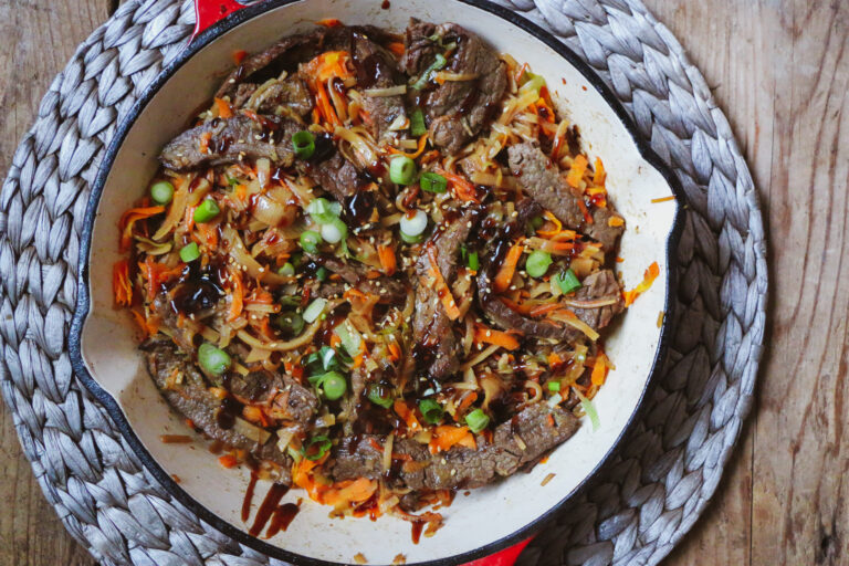 Faster-Than-Takeout Mongolian Beef Noodle Bowls