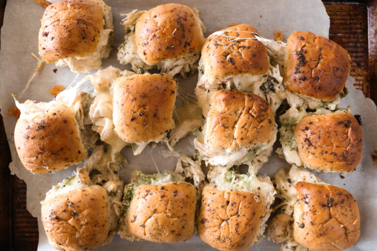 Pesto Chicken Pull Apart Sliders