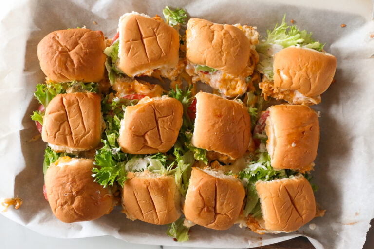 Buffalo Chicken Ranch Sliders