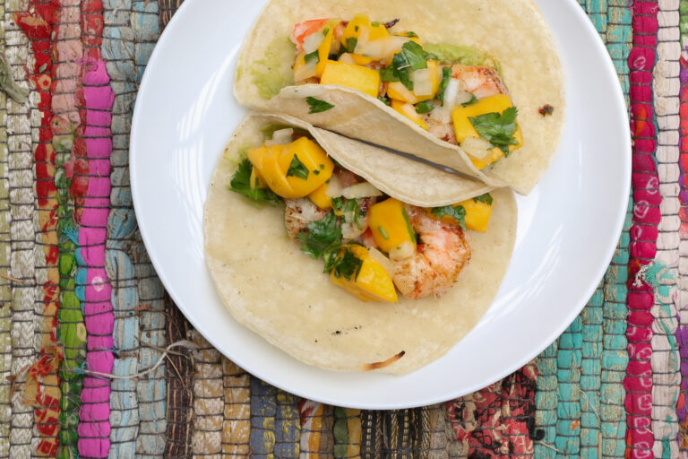 Selva Shrimp Tacos with Mango Salsa