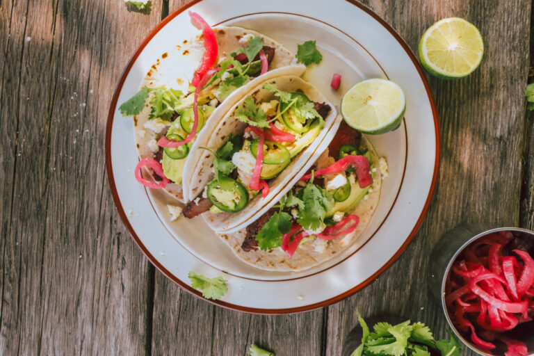Cedar Plank Steak Tacos