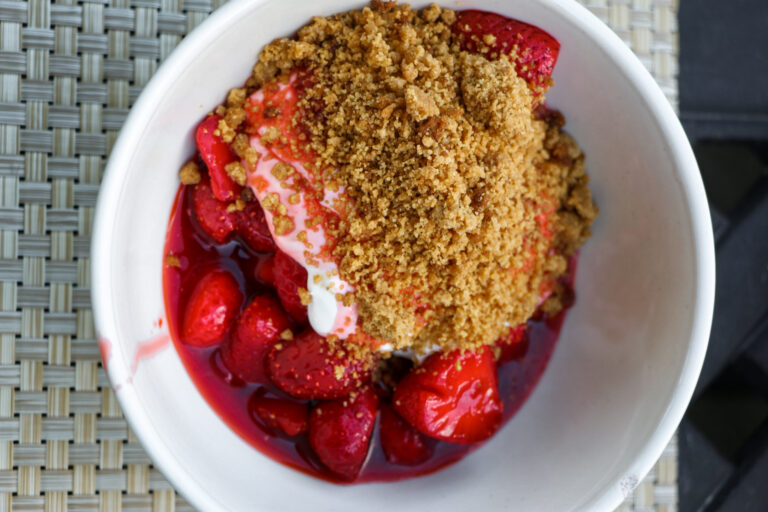 Deconstructed Strawberry Cheesecake