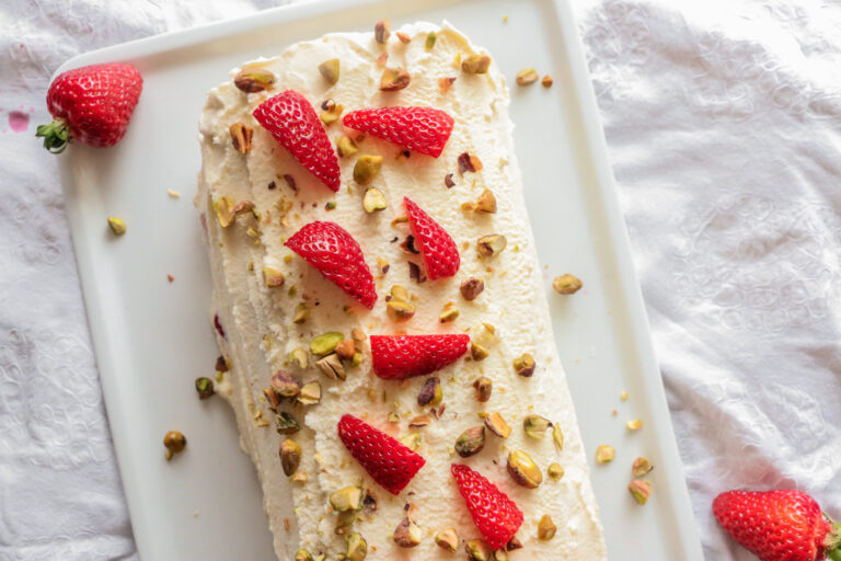 Strawberry Pistachio Roulade