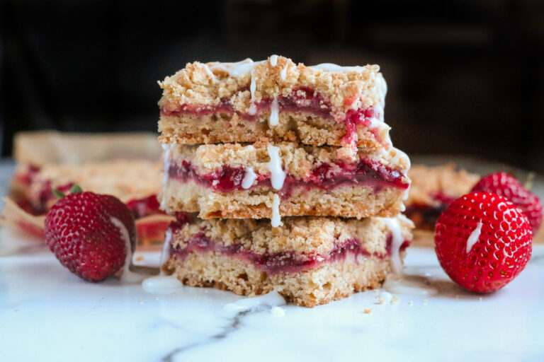 Summery Strawberry Crumb Bars