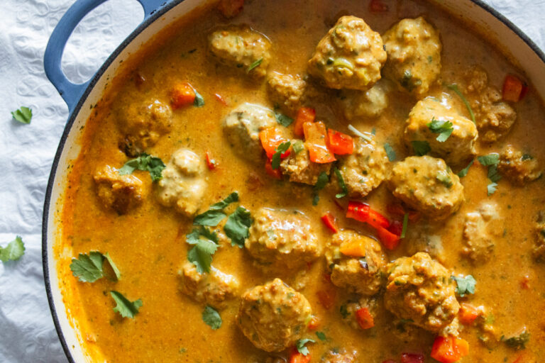 Coconut Curry Pork Meatballs