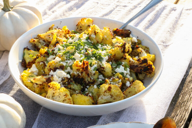 Roasted, Spiced Cauliflower