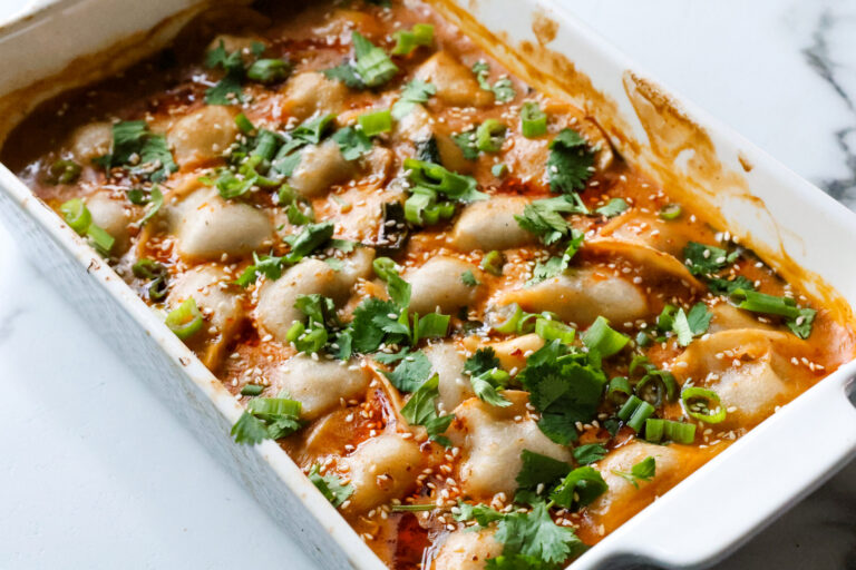 Coconut Curry Dumpling Bake