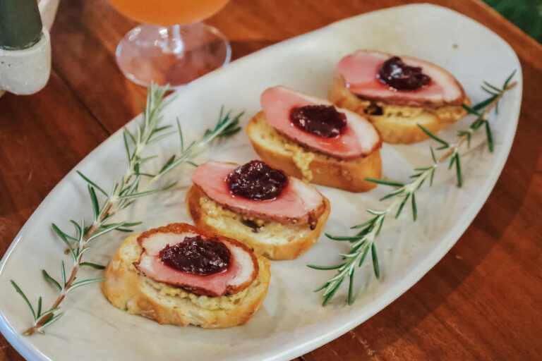 Crusty Bread with Duck Breast & Oldhand Mustard