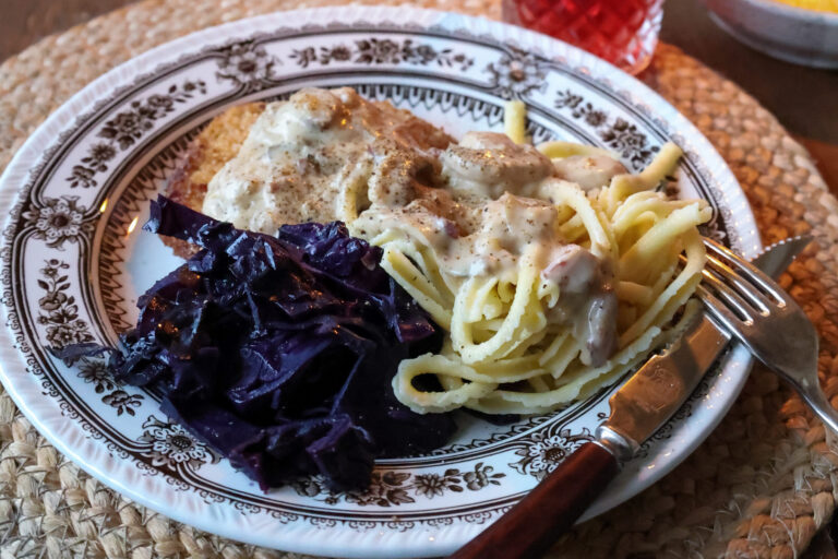 Onion, Bacon & Mushroom Cream Sauce