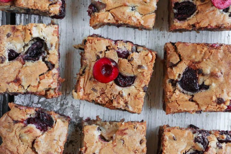 Cherry Chocolate Chip Blondies