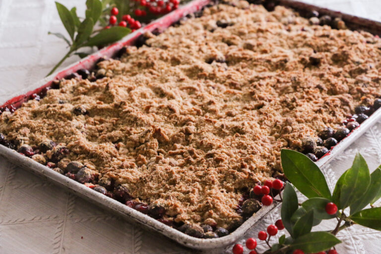 Sheet Pan Cranberry Crisp