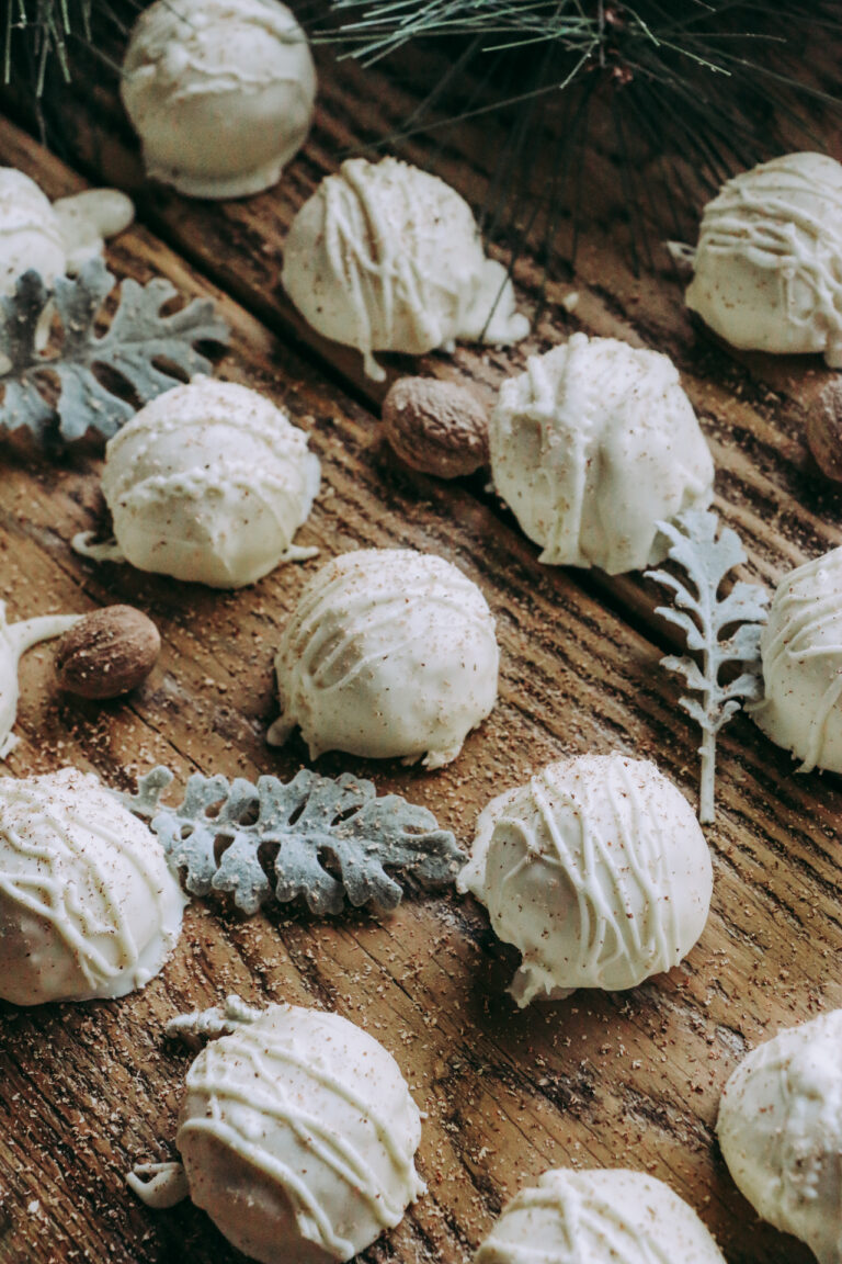 Eggnog Truffles