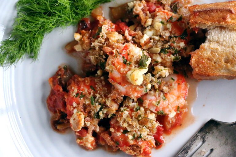 Baked Shrimp with Fennel & Feta