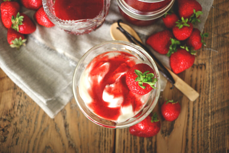 Simple Strawberry Vanilla Sauce