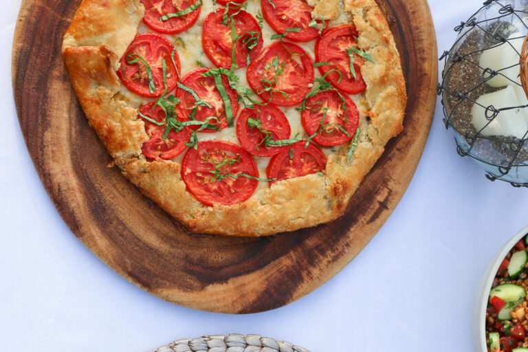 Tomato, Corn and Cheese Galette