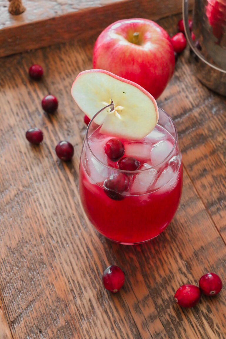 Apple Cider & Cranberry Spiced Cocktail