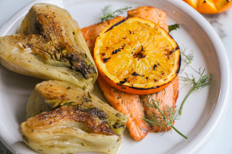 Citrus Salmon, Pork Chops & Fennel